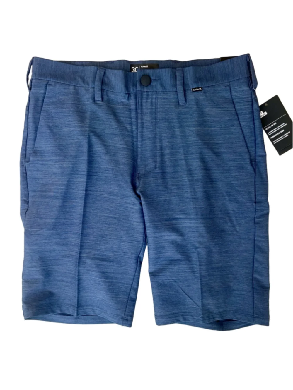 Hurley Phantom Cutback Shorts Mens 30 Blue Hybrid Dri-Fit Walk Shorts 21 Inch